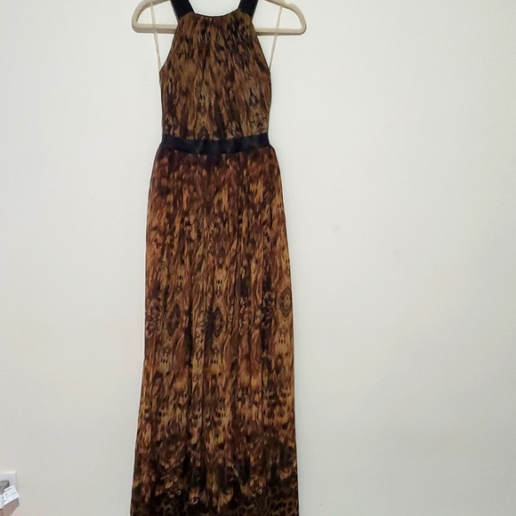 City Goddess Animal Print Long Dress - Picture 1 of 5